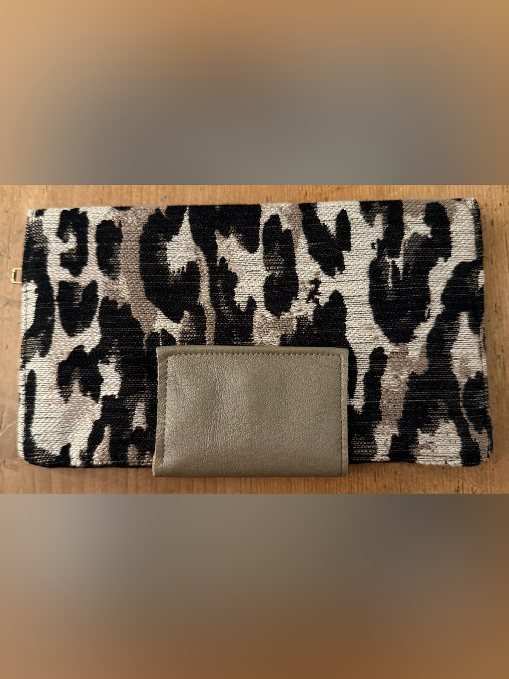 NWT RENEW brand Leopard Print Clutch wallet